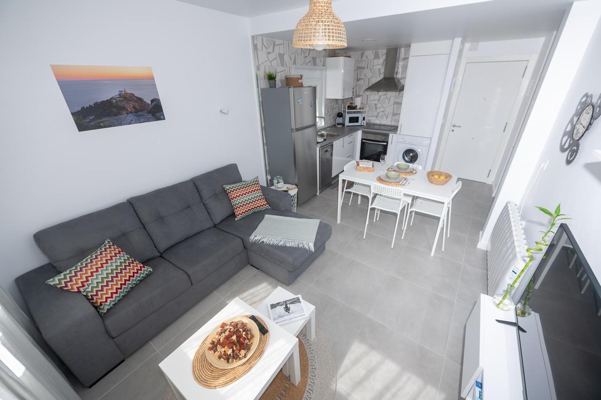 Apartamento O Tranvia En El Centro De Finisterre Exteriör bild